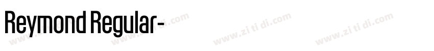 Reymond Regular字体转换 Reymond Regular字体转换
